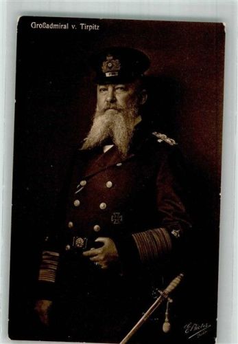 Der Großadmiral in Uniform Eisernes Kreuz Fotograf Bieber Wohlfahrtskarte Reichsverband zur Unterstützung deutscher Veteranen