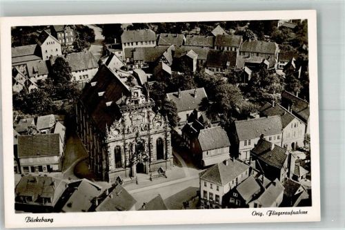 Bückeburg Fliegeraufnahme der Bückeburger Stadtkirche