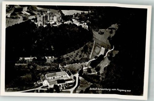 Schaumburg 1937 Fliegeraufnahme vom Schloss