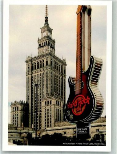 Warschau Kulturpalast und Hard Rock Cafe