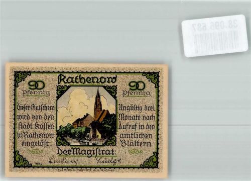 Rathenow Notgeld 90 Pfennig