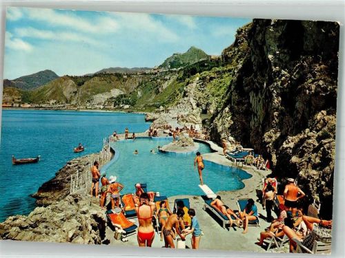 Taormina 1977 Schwimmbad Hotel Hyatt Regency