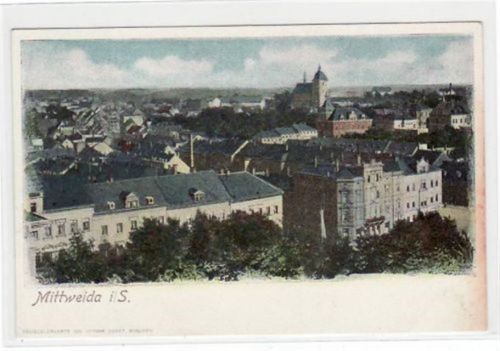 Mittweida Mittweida mit Gesamtansicht. ungelaufen um 1900 Gute Erhaltung.