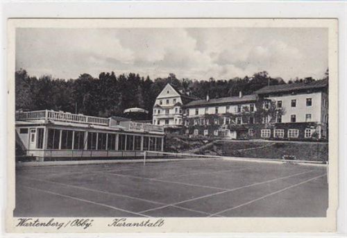 Wartenberg. Kuranstalt Tennisplatz gelaufen am 29.09.1935. Gute Erhaltung.