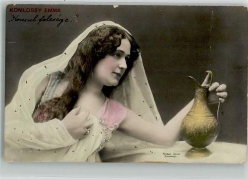 Budapest 1905 Portrait von Emma Komlossy Ort lt. Fotograf Kossak