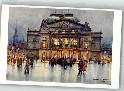 Plzen sign. Schmidt, O. Städtl Theater