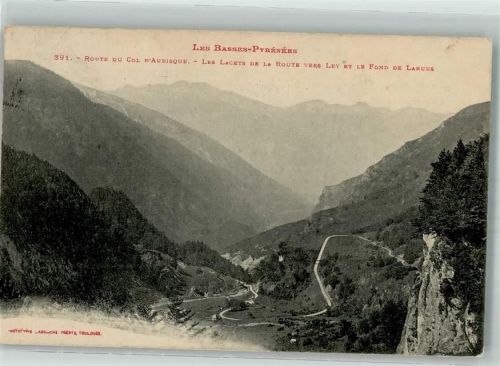 Laruns 1911 Pyrénées Stempel nachgesandt