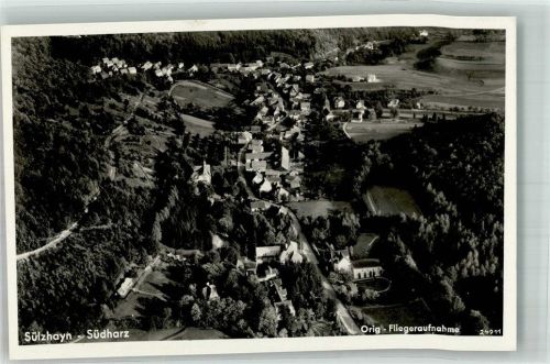 Sülzhayn 1938 Fliegeraufnahme des Ortes