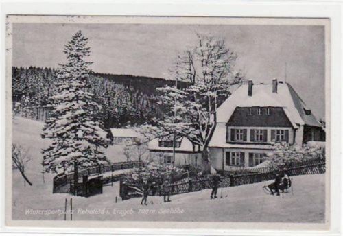 Rehefeld-Zaunhaus Rehefeld i. Erzgeb. mit Winterpartie gelaufen von 1928. Gute Erhaltung.