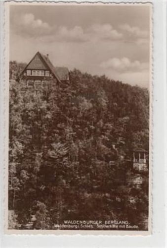 Waldenburg / Walbrzych in Schlesien. Schillerhöhe Baude im Waldenburger Bergland ungelaufen Rückseite leicht stockfleckig, sonst gut erhalten