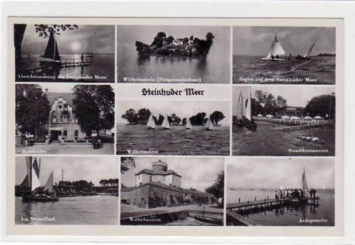Steinhuder Meer, 9 Abbildungen mit Wilhelmstein u. Ratskeller ungelaufen Gute Erhaltung.