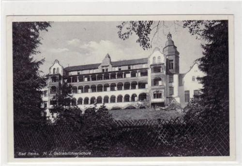 Bad Berka mit H. J. Gebietsführerschule gelaufen 1939. Top Erhaltung.
