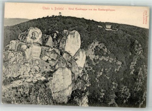 Thale Hombergklippen mit Hotel Rosstrappe Verlag Stengel & Co. 9047