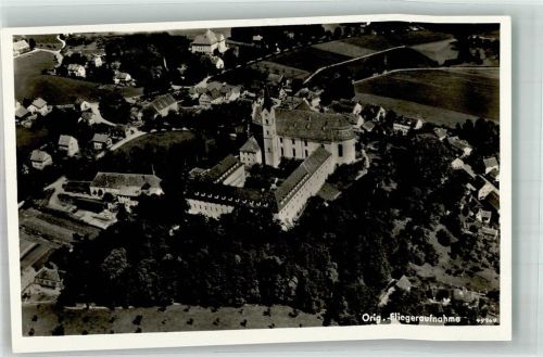 Dießen 1939 Fliegeraufnahme vom Sanatorium St. Vinzenz und Münster Mariä Himmelfahrt