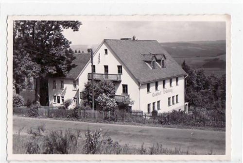 Laibach bei Berleburg mit Gasthof Erholung gelaufen von 1954 kleiner Knick oben links, leicht fleckig, sonst gut erhalten