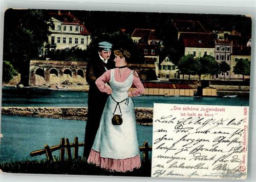 Heidelberg 1906 Schöne Jugendzeit ist halt so kurz C.P.F. Serie Alt Heidelberg VI. 8438