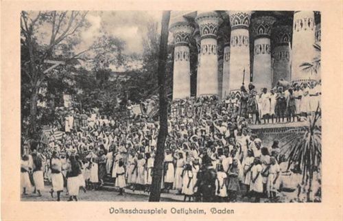 Oetigheim in Baden. Volksschauspiele. Menschenmenge ungelaufen Gute Erhaltung.