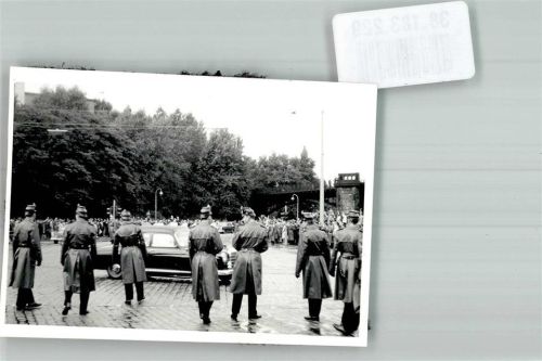 Hamburg De Gaule Besuch 1962 Ort handschriftlich Gebrauchsspuren