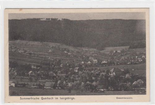 der Sommerfrische Querbach / Przecznica - Kreis Löwenberg / Lwówek Slaski im Isergebirge ungelaufen Leicht stockfleckig, sonst gut erhalten