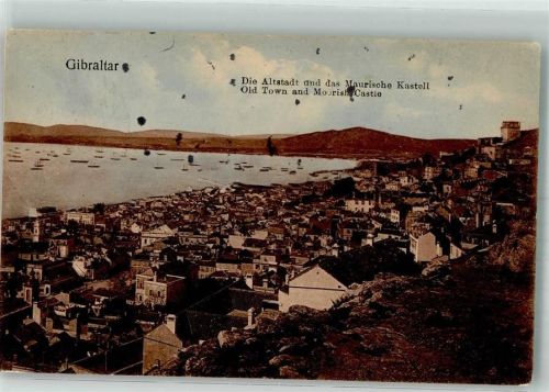 Gibraltar 1911 Altstadt maurisches Kastell