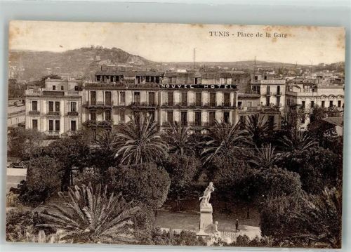 Tunis Hotel Nouvel Denkmal Place de la Gare
