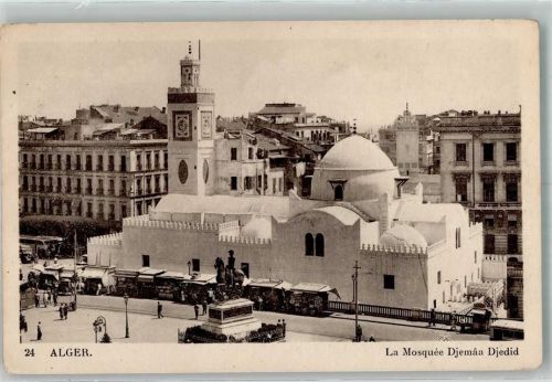 Alger Marktszene Denkmal Mosquée Djemaa Djedid