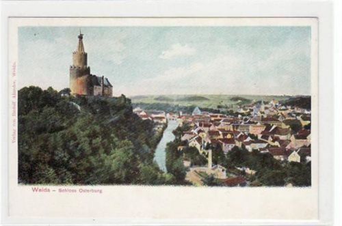 Weida Weida i. Thür. mit Gesamtansicht und Schloss Osterburg. ungelaufen um 1900 Top Erhaltung.