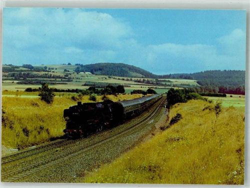 Neuenmarkt Schnellzug-Dampflokomotive vor E 658 Fotograf Holzborn