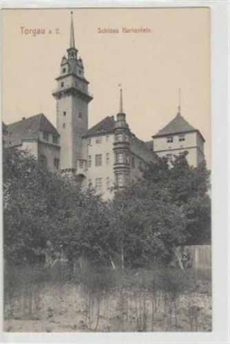 Torgau Torgau mit Blick auf das Schloss Hartenfels ungelaufen Top Erhaltung.