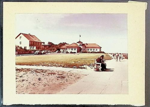 Duhnen Foto montiert auf Karton Promenade an der Lesehalle Fotograf Otto Schulze