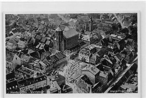 Homburg Homburg. Original-Fliegeraufnahme vom Marktplatz ungelaufen Gute Erhaltung.