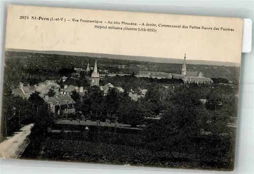 Saint-Pern 1919 Krankenhaus Militär Kirche WK I 1914-1915