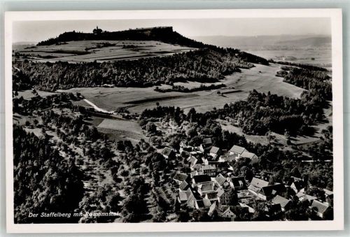 Staffelberg 1938 Fliegeraufnahme vom Ort mit dem Staffelberg