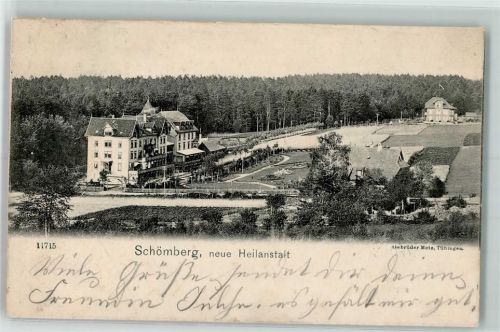 72355 W7464 Schömberg b Balingen 1908 - Neue Heilanstalt