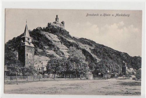 Braubach Braubach am Rhein mit Marksburg ungelaufen Gute Erhaltung.