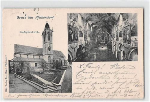 Pfullendorf. Stadtpfarrkirche gelaufen. Leichte Stempelspuren, sonst gut erhalten