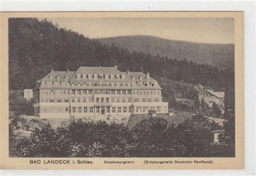 Bad Landeck Bad Landeck in Schlesien - Ladek-Zdrój / Kreis Habelschwerdt - Bystrzyca Klodzka. Hindenburgheim. Erholungsheim Deutscher Kaufleute ungelaufen Gute Erhaltung.