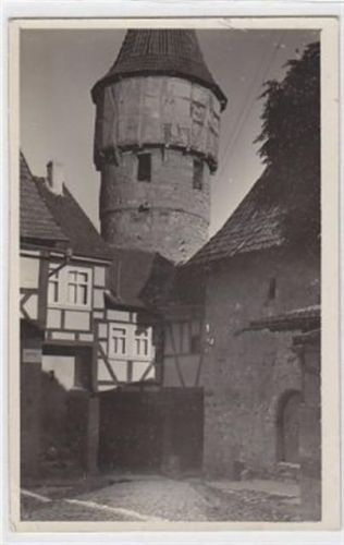 Ostheim v. d. Rhön. Schulglockenturm. Ungelaufen Eckbug unten links, sonst gut erhalten<br />