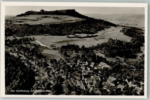 Romansthal Fliegeraufnahme Staffelberg m. Romanstal Freigeg. d. R.L.M.