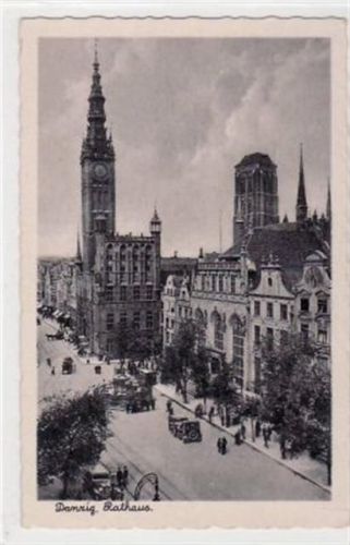 Danzig Danzig / Gdansk mit Rathaus ungelaufen Gute Erhaltung.