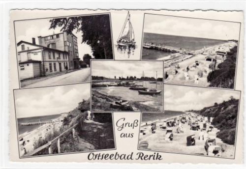 Ostseebad Rerik Gruß aus Ostseebad Rerik mit Kurhaus, Strand, Strandpartie und Brücke ungelaufen Gute Erhaltung.