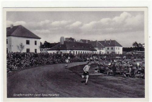 Grafenwöhr mit Partie am Sportplatz ungelaufen kleiner Knick oben links, sonst gut erhalten