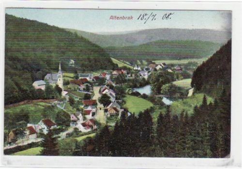 Altenbrak mit Gesamtansicht gelaufen von 1908. Gute Erhaltung.