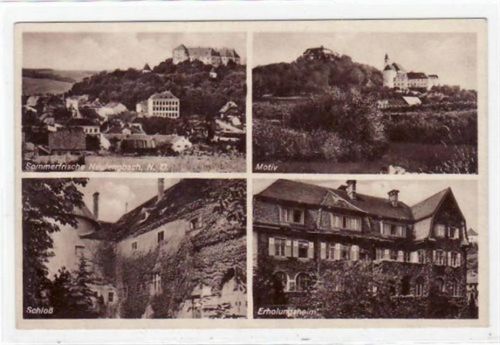 Sommerfrische Neulengbach. Gesamtansicht, ein Motiv Schloß Erholungsheim gelaufen am 05.06.1941. Leichter Bug unten links, leicht stockfleckig, sonst gut erhalten.