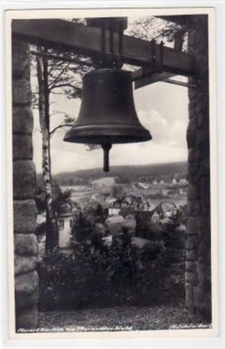 Hartha Hartha im Tharandter Wald mit Teilansicht u. Glocke gelaufen von 1943. Gute Erhaltung.