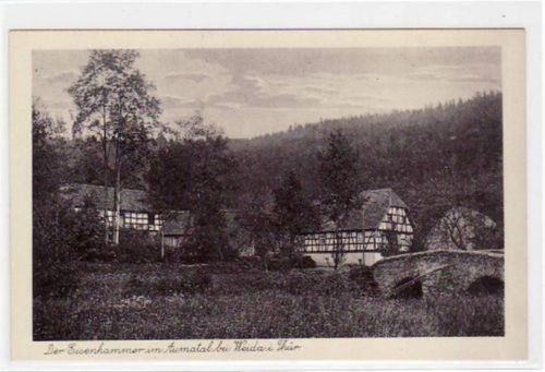 der Eisenhammer im Aumatal bei Weida i. Thüringen ungelaufen Gute Erhaltung.