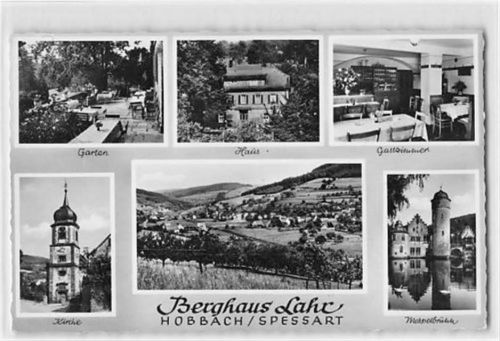 Hobbach. Berghaus Lahr Kirche ungelaufen Gute Erhaltung.