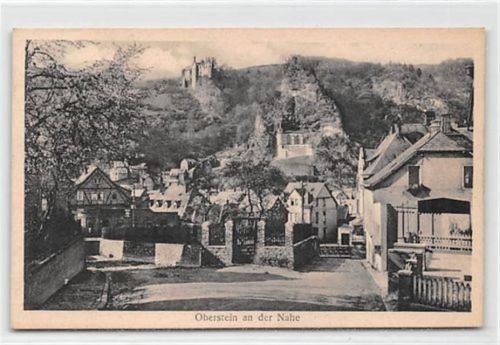 Idar-Oberstein Idar-Oberstein. Teilansicht mit Felsenkirche gelaufen. Gute Erhaltung.