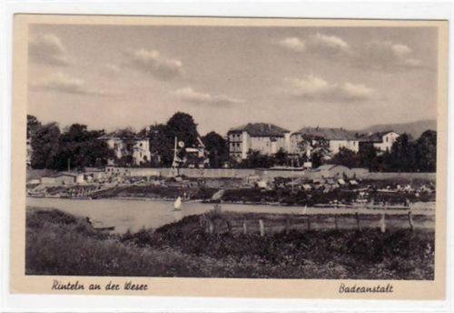 Rinteln a. d. Weser. Badeanstalt. Karte beschrieben Gute Erhaltung.