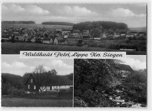Lippe, Kreis Siegen. Waldhaus Petri ungelaufen Gute Erhaltung.